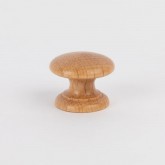 Knob style D 30mm oak lacquered wooden knob